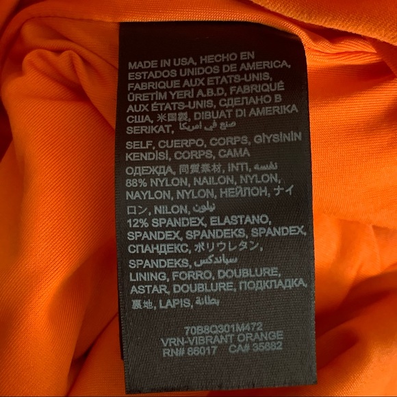 Bebe Orange Open Back Studded Tank Mini Dress - Picture 12 of 14